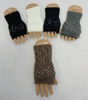 Knitted Hand Warmers [Rhinestones]